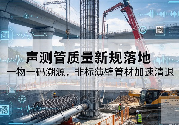 石景山区声测管质量新规落地，一物一码溯源，非标薄壁管材加速清退